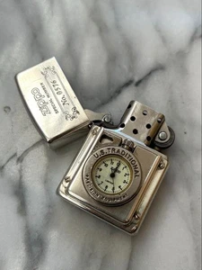Zippo lighter with clock U.S. TRADITIONAL TIMELIGHT Limited №.0576 Rare Japan - Picture 1 of 6