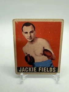 1948 LEAF BOXING JACKIE FIELDS #18 CARD LEAF GUM CO. TRADING CARD - CENTRATO - Foto 1 di 2