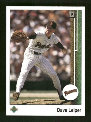 1989 Upper Deck #363 Dave Leiper NM Near Mint Padres BXCP20 - Image 1 of 2