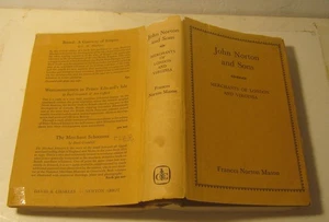 John Norton & Sons Merchants of London & Virginia FRANCES NORTON MASON 1968 2nd - Bild 1 von 8