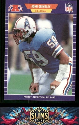 1989 Pro Set #144 John Grimsley - Image 1 of 2