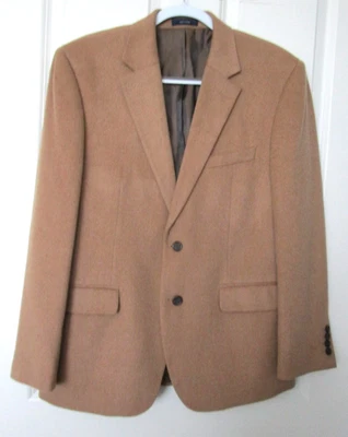 Blazer de pelo camel Stafford Signature abrigo deportivo para hombre chaqueta de ajuste clásico 42 S Foto 1 de 4