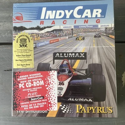 New IndyCar Racing Indianapolis 500 PC Game Simulation CD-Rom Papyrus Virgin - Image 1 of 3