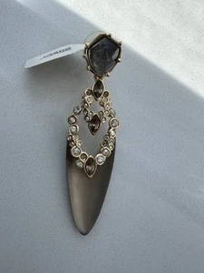 Alexis Bittar Alexis Bittar Gray Lucite With Crystal Single Earring - Picture 1 of 4