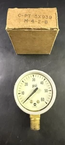 USG U.S.GAUGE DIAL NO. 38236 0-60PSI PRESSURE GAUGE Vk05 - Picture 1 of 3