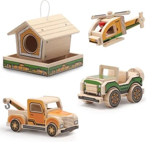 Sainssmart Jr 4 In One Wood Craft Kit for Kids - New with opened box - Picture 1 of 3