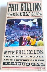 PHIL COLLINS-SERIOUSLY LIVE-VHS TAPE FACTORY SEALED - Imagen 1 de 2