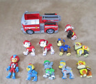Paw Patrol Rescue Team Figures Lot of 11 Toys Figurines Cake Toppers Fire Truck