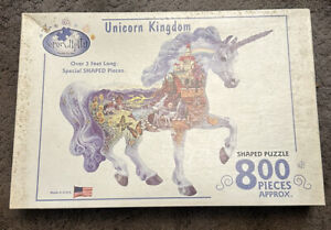 2003  Serendipity Unicorn Kingdom 800 piece Shaped Puzzle