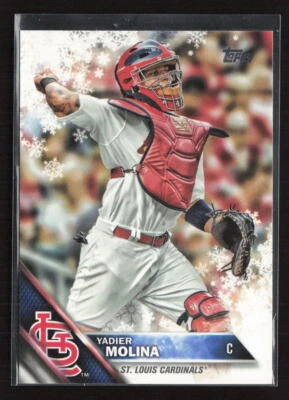 2016 Topps Holiday #HMW183 Yadier Molina St. Louis Cardinals (S) - Image 1 of 2