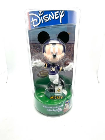 Mickey Mouse QB Minnesota Vikings Bobblehead Doll RARE 2002 bobble New Cover