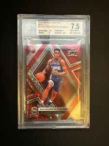 2018-19 PANINI SPECTRA SHAI GILGEOUS-ALEXANDER ROOKIE RED PRIZM 99 SP BGS 7.5