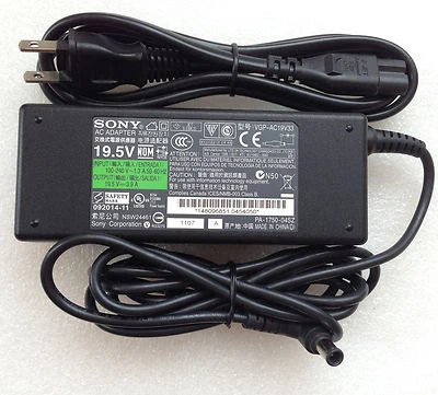 Original OEM AC/DC Adapter for Sony VAIO PCG7173L,VGP-AC19V37,VGP-AC19V33 Laptop - Image 1 of 4