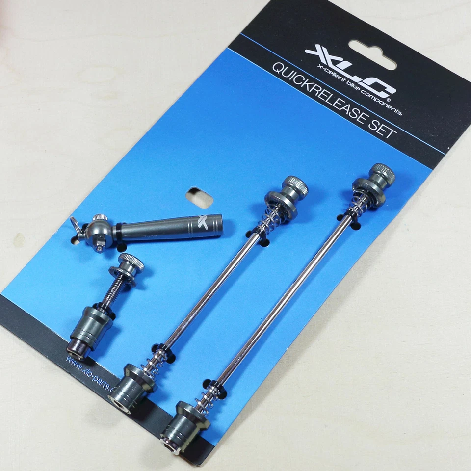 XLC QR-L08 Schnellspannset diebstahlgesichert silber (1 Set)