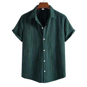 Casual striped short sleeved shirt - Imagen 1 de 28