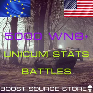 World of Tanks (WoT) | 5000 WN8 Schlachten UNICUM Statistiken | Kein Bonus Code | NA EU - Bild 1 von 1