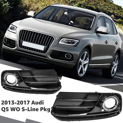 适用于 2013 - 2017 奥迪 Q5 带 O S 系列 Pkg 前雾灯保护套 烤架 底漆 OE 风格 — 第 1/4 张图片