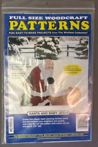 Full Size Woodcraft Patterns Santa And Baby Jesus #CYD35 Winfield Collection - Picture 1 of 5