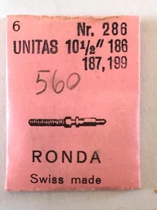 UNITAS 10 1/2" 186-187-189 Albero di carica Tige Winding stem Aufzugwelle  - Picture 1 of 1