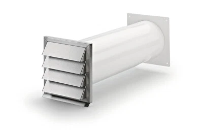 Mauerkasten KLIMA-E 150 mit Edelstahl-Außenjalousie mit Rückstauklappe / Comp... - Bild 1 von 2