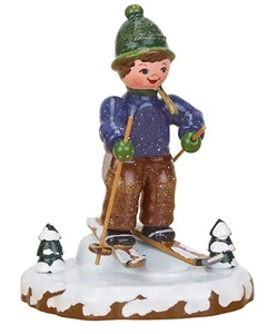 Hubrig Volkskunst 'Winterkinder - Schneeschuhfahrt 8cm' - Picture 1 of 1