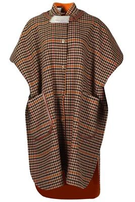 BURBERRY REVERSIBLE CHECKED WOOL CAPE XSMALL-SMALL - Image 1 of 4