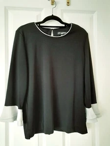 Karl Lagerfeld - Black and Grey Blouse - Size XS - Picture 1 of 9