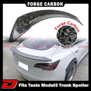2017-2023 Fit For Tesla Model 3 Sedan 4D S Rear Trunk Spoiler Forge Carbon - Bild 1 von 6