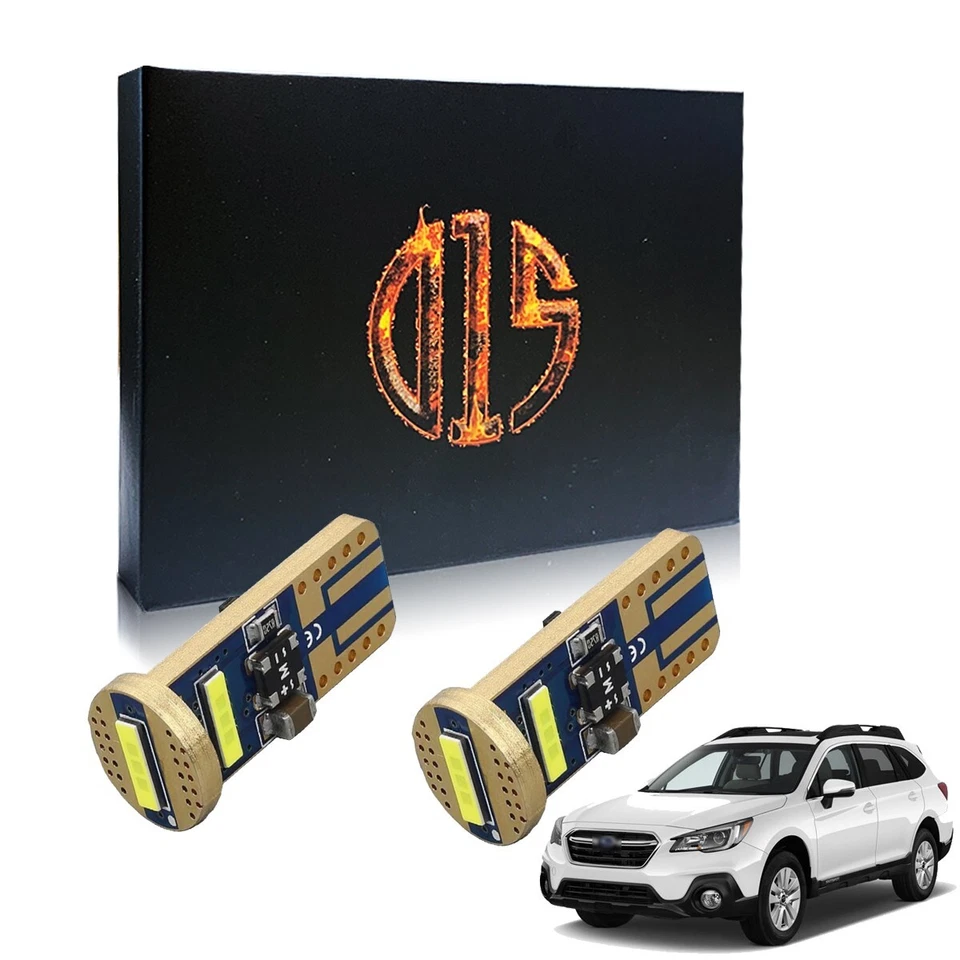 2 X Bombillas LED blancas T10 194 W5W matrícula para Subaru Outback 2000-2019 Foto 1 de 4
