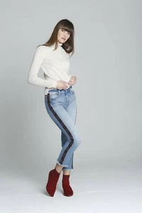 Neu mit Etikett $ 128: Driftwood Roxy kurze Jeans mit karierter Track & rohen Säumen in heller Waschung 29 - Bild 1 von 9