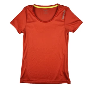 Reebok Speedwick activewear orange shirt top gym athletic sportswear trackwear - Picture 1 of 9