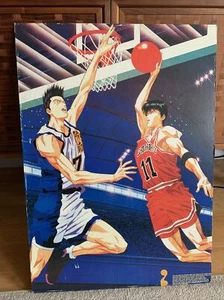VTG 90s SLAM DUNK Manga Poster Print On Board. Dai Won Logo on back. Rare. 28x20 - Picture 1 of 7