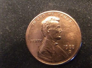 1988 D lincoln memorial,cohesion obv & rev,double ear,column errors - Picture 1 of 10