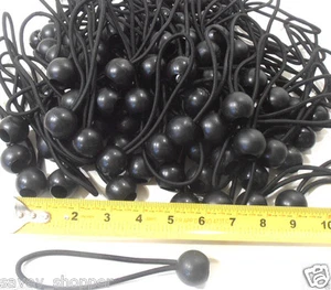 BALL BUNGEE BUNGIE CORD 100 PIEZAS. ACCESORIO DE DOSEL CON CORREA DE AMARRE NEGRA DE 6 - Imagen 1 de 1