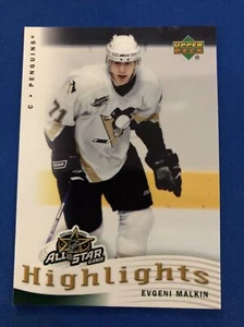 2007-08 Upper Deck All-Star Game Highlights AS-19 Evgeni Malkin Pittsburgh - Picture 1 of 2