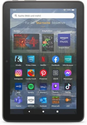 ✅ Amazon Fire HD 8 Plus-Tablet 8" HD-Display 32 GB 3 GB RAM grau*Kabellos Laden* - Bild 1 von 4