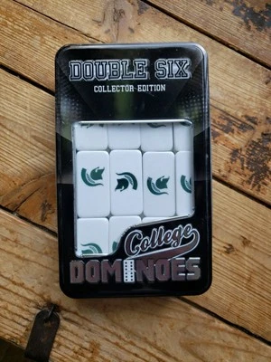 Double Six Collector Edition College Dominos, Michigan State University - Image 1 of 4