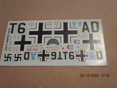 Décal 1125 pour maquette 1/48e JU 87 STUKA  MONOGRAM années 60/70  complete - Photo 1/2