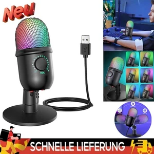Computer Gaming Mikrofon Studio Streaming Kondensationsmikrofon USB - Bild 1 von 13
