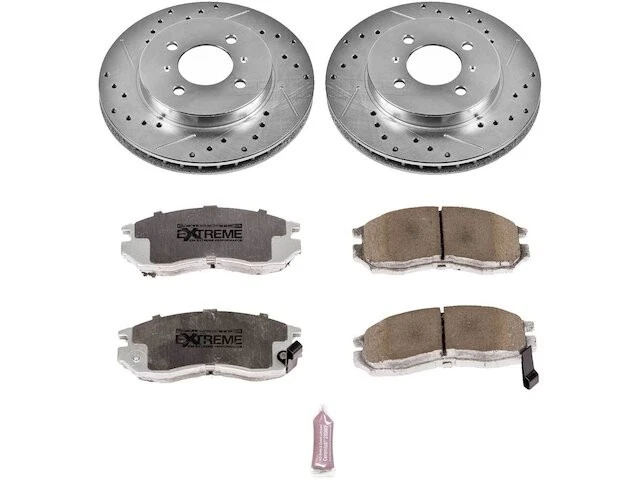 Kit de pastillas de freno delanteras y rotor para Mitsubishi Mirage 1998-2002 1999 2000 VX373JB Foto 1 de 1