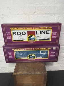 MTH O Gauge Grand Trunk Western GTW 50' + SOO LINE 40’ REEFER CAR - Picture 1 of 24