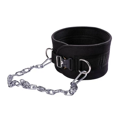Dip Belt with Chain Exercise Body Building Metal Buckle - Image 1 of 4