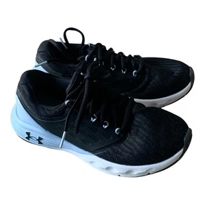 Under Armour UA Charged Vantage Women Running Shoes Black Small Logo Sz. 7 FIT 6 - Picture 1 of 10