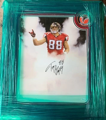 Tony Gonzalez Signed Autographed Atlanta Falcons Framed 16x20 Photo JSA - Image 1 of 3