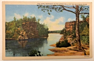 Postkarte Wisconsin The Jaws Eingang zu den Upper Dells des Wisconsin River - Bild 1 von 2