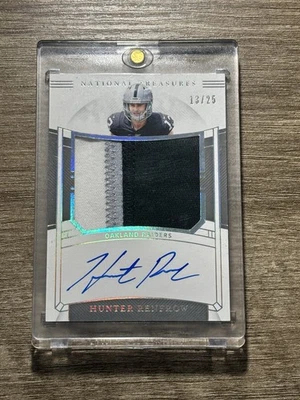 2019 Panini National Treasures Hunter Renfrow RPA Jersey # 13/25 🔥 🔥 - Image 1 of 2
