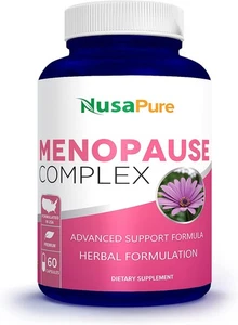 NusaPure Menopause Complex: Black Cohosh und pflanzliche Inhaltsstoffe - 60 Kapseln - Bild 1 von 22