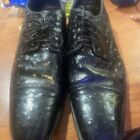 Stacy Adams Men's Rinaldi Leather Reptile Oxford Dress Shoes - Size Men's 9.5