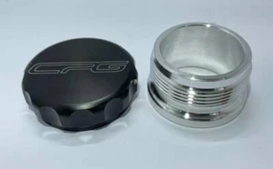 CPG universal 2" weld on aluminum tank lid (Black Cap) - Picture 1 of 2