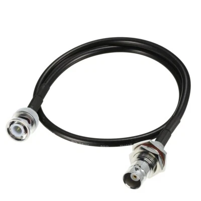 RG58 Coax BNC MALE to BNC FEMALE Plug connector Lot radio antenna coaxial cable - Image 1 of 4